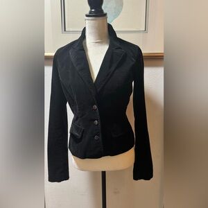 Calvin Klein Jeans Black Corduroy fitted blazer jacket